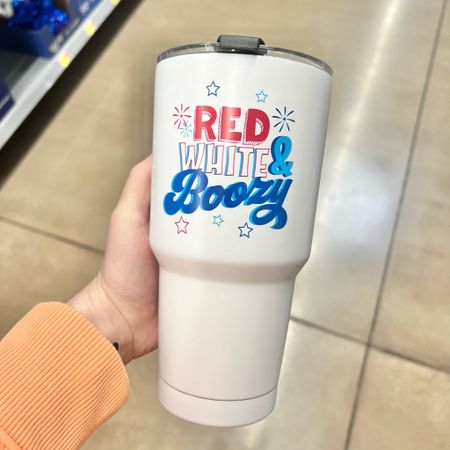 Walmart
Way To Celebrate 
Patriotic Red White & Boozy Stainless Steel Tumbler
$11.44

#LTKSeasonal #LTKFindsUnder50