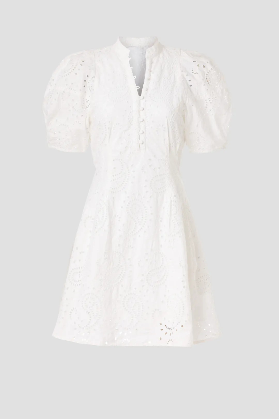 Eyelet Balloon Sleeve Mini Dress | Rent the Runway