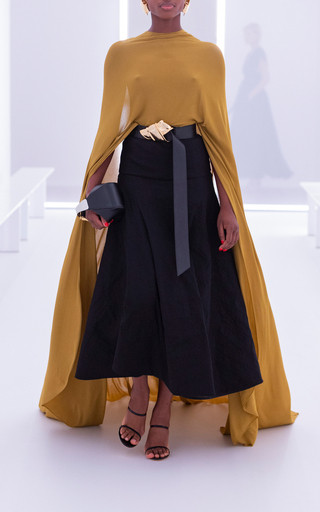 The Ember Linen-Blend Midi Skirt | Moda Operandi (Global)