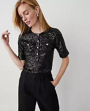 Sequin Henley | Ann Taylor (US)