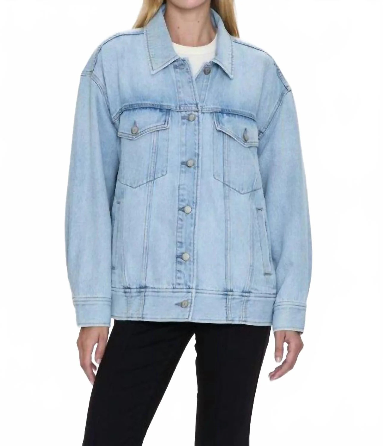 Rowan Denim Jacket In Chateau | Shop Simon
