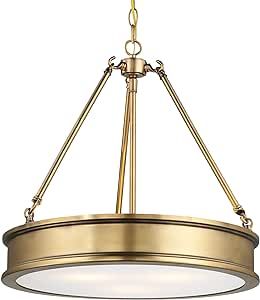 Minka Lavery Minka 4173-249 Traditional Three Light Pendant from Harbour Point Collection in Gold... | Amazon (US)