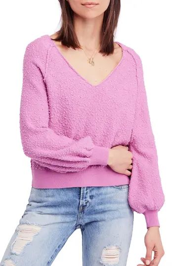 Women's Free People Found My Friend Sweater, Size X-Small - Purple | Nordstrom