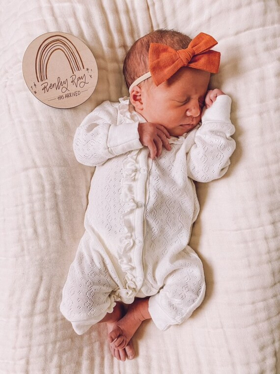 Rainbow Birth Announcement  Rainbow Baby Birth Announcement  | Etsy | Etsy (US)