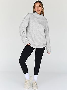 Trendy Queen Womens Oversized Sweatshirts Turtleneck Pullover Long Sleeve Hoodies Tops Fall Fashi... | Amazon (US)