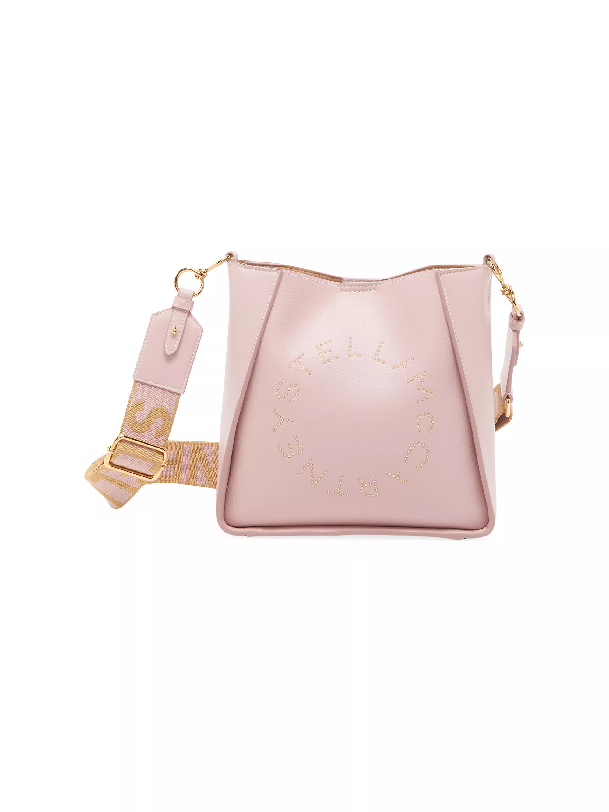 Mini Studded Logo Grainy Crossbody Bag | Saks Fifth Avenue