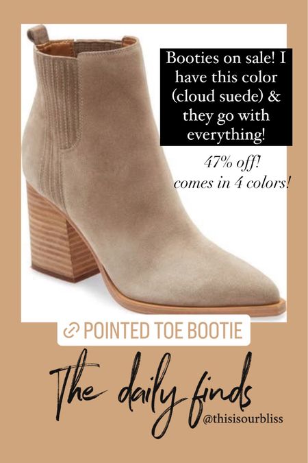 Fall boots on sale! Nude booties for Fall // 4 color options available 

#LTKsalealert #LTKSeasonal #LTKshoecrush