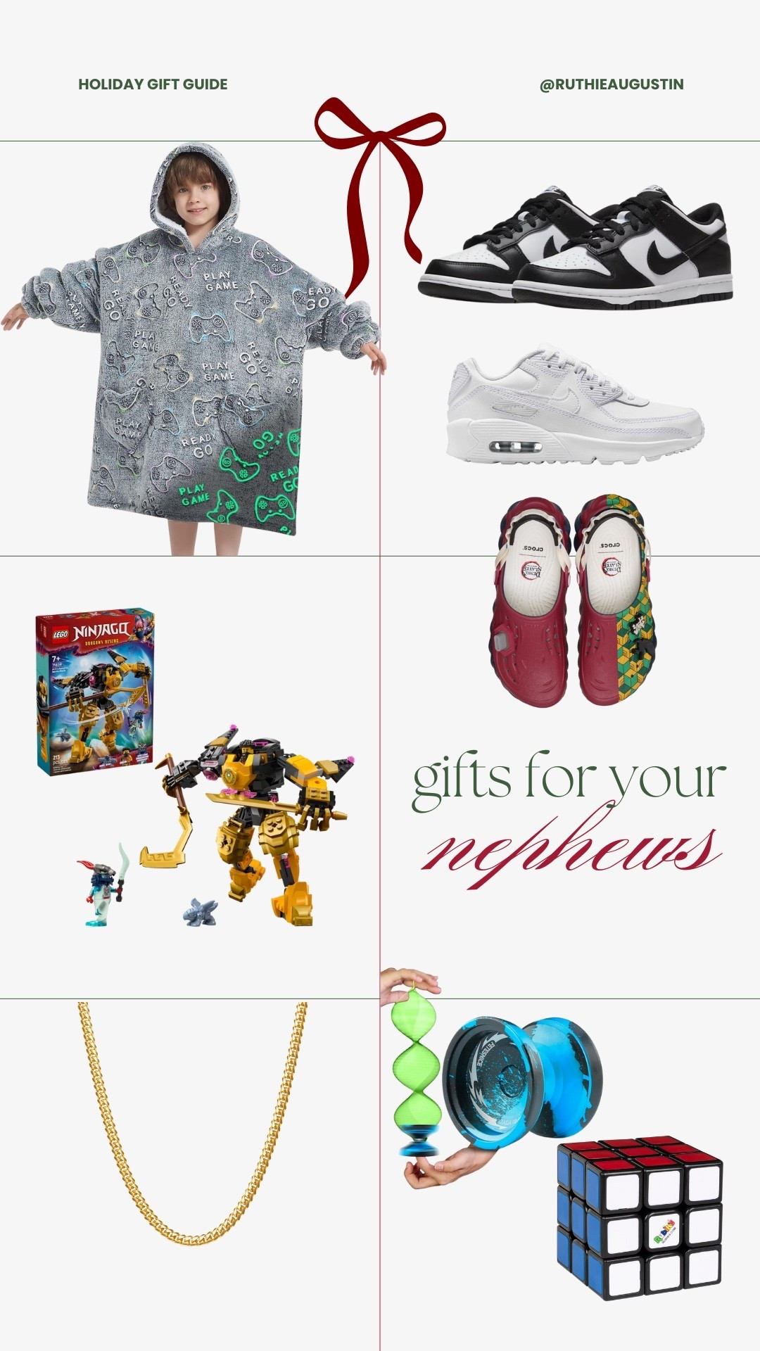 A gift guide for your nephews! I have 3 nephews so I have a lot of kids to shop for this season. 

(Holiday gift guide, toys for kids, gift ideas for kids, Christmas gift ideas. Gift guide) 

#LTKHoliday #LTKCyberWeek #LTKGiftGuide