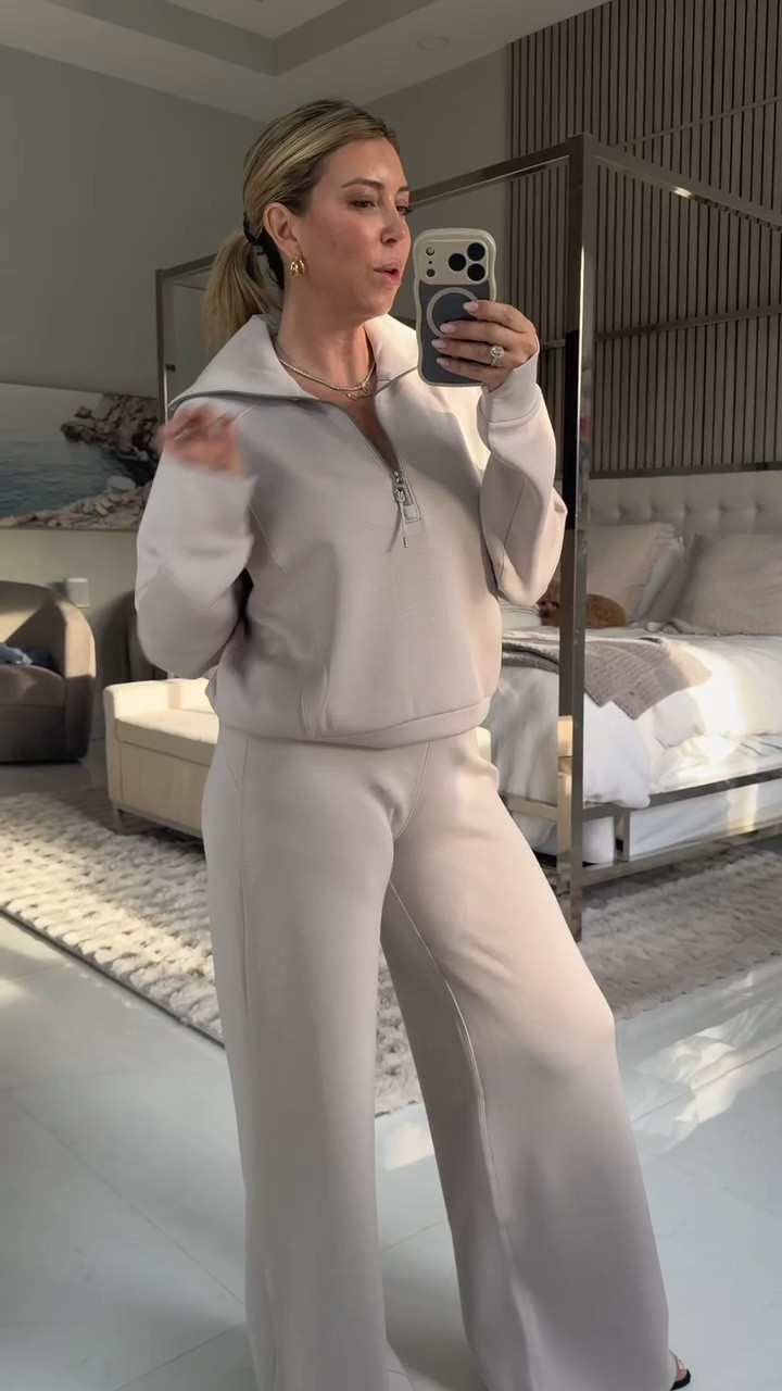 Run, don’t walk! The iconic Spanx matching set is on sale right now for Black Friday, and you don’t want to miss out. I’m in love with this French grey color, which is a prettier shade of beige. This duo is ideal for wearing around the house, as a travel outfit, or to school drop off. It’s also an amazing gift idea! 🤍 

#LTKSaleAlert #LTKFindsUnder100 #LTKCyberWeek