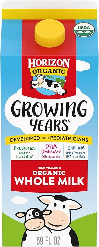 Horizon Organic Growing Years Whole Milk with DHA Omega-3, 59 oz. | Amazon (US)