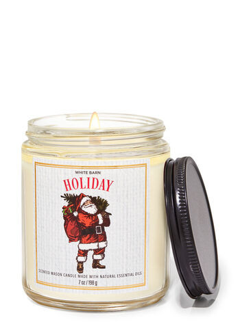 White Barn


Holiday


Mason Single Wick Candle | Bath & Body Works