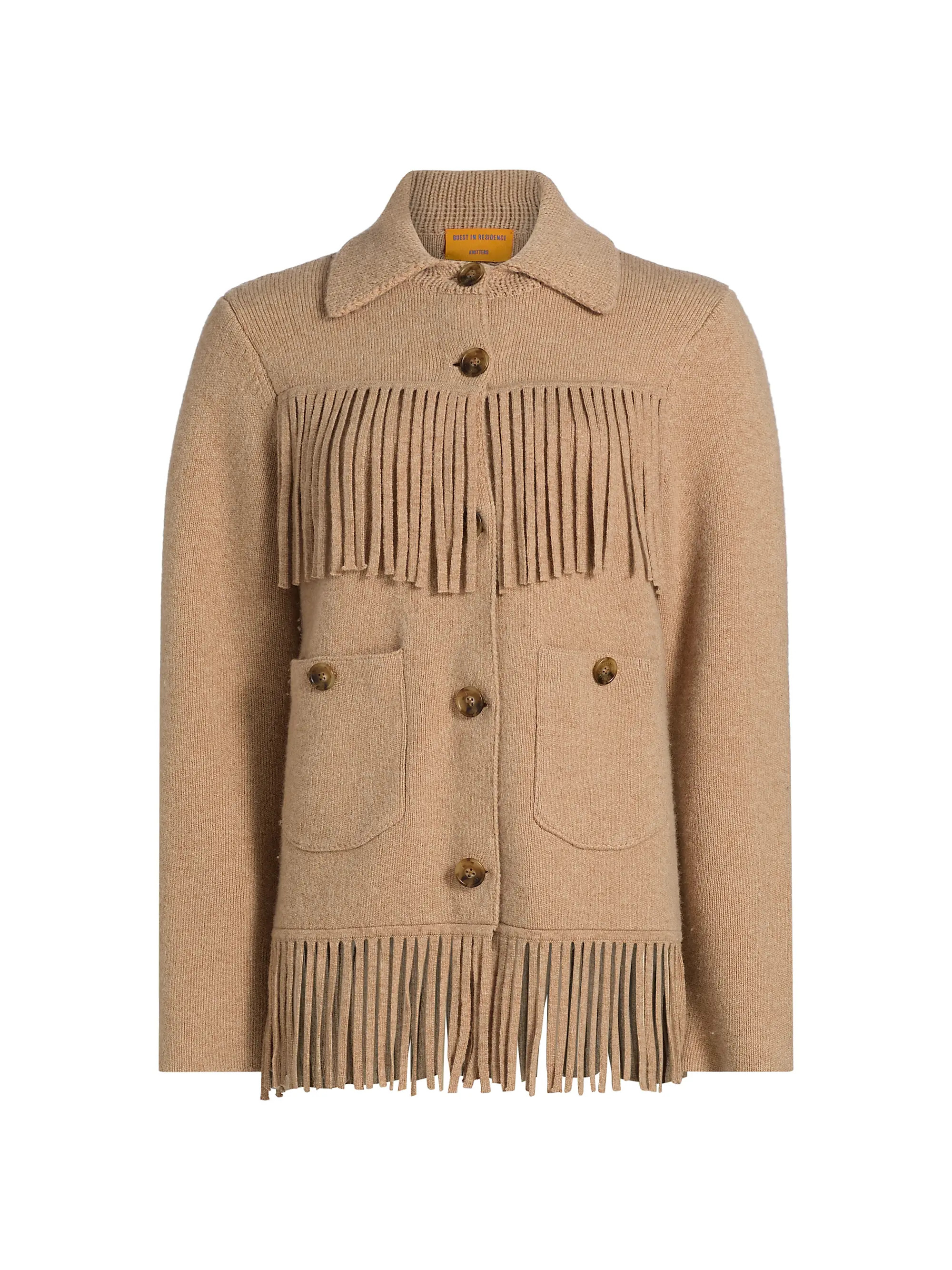 Western Fringe Wool-Cashmere Jacket | Saks Fifth Avenue