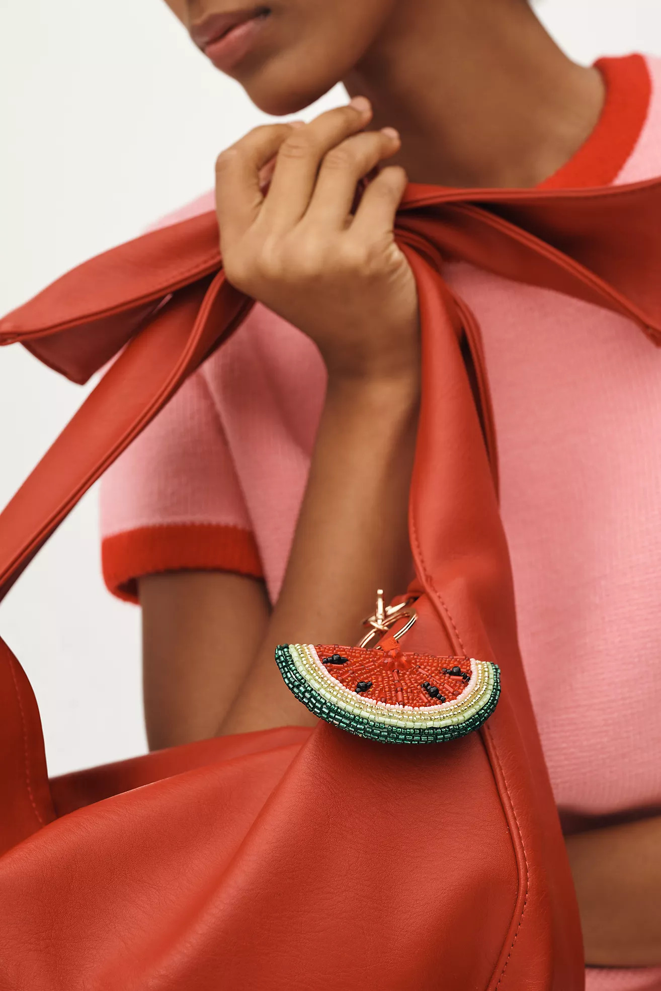 Beaded Fruit Icon Bag Charm | Anthropologie (US)