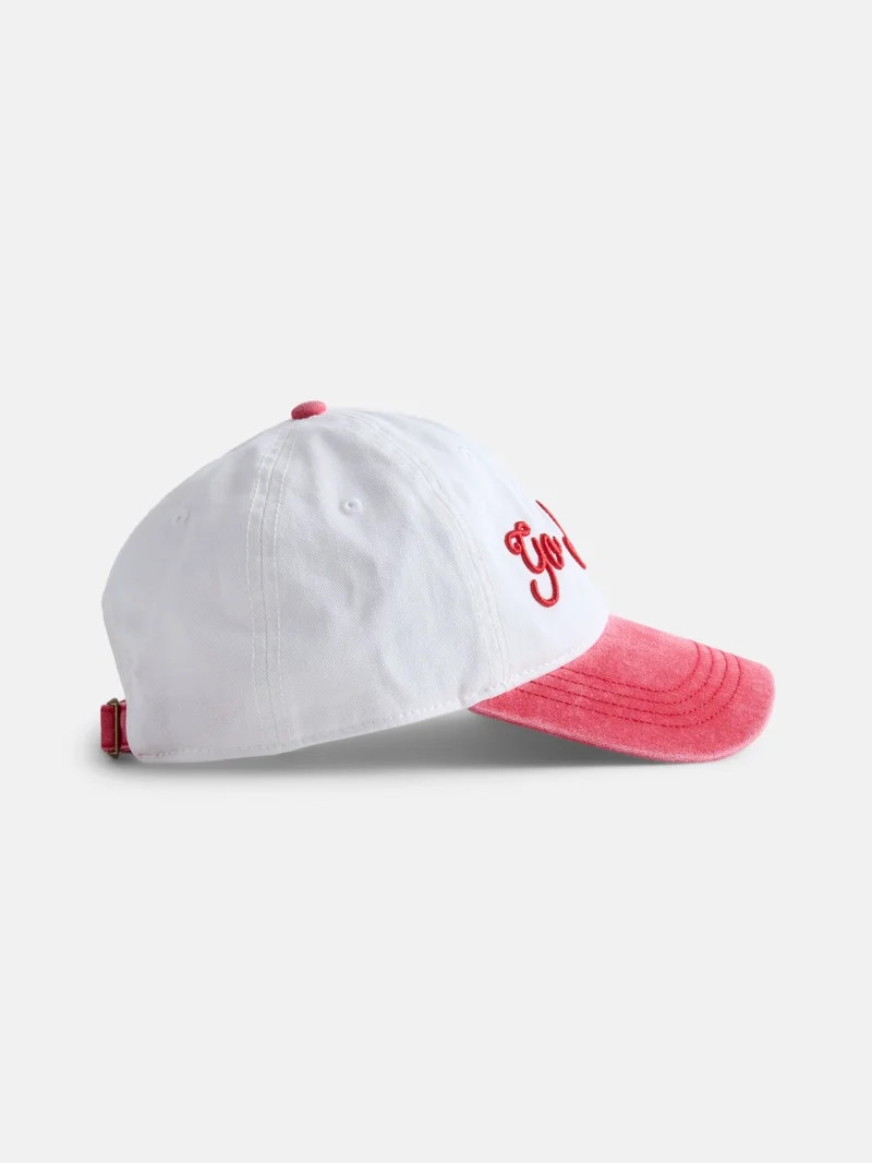 No Boundaries Women's Cotton Twill Game Day Baseball Hat, White | Walmart (US)