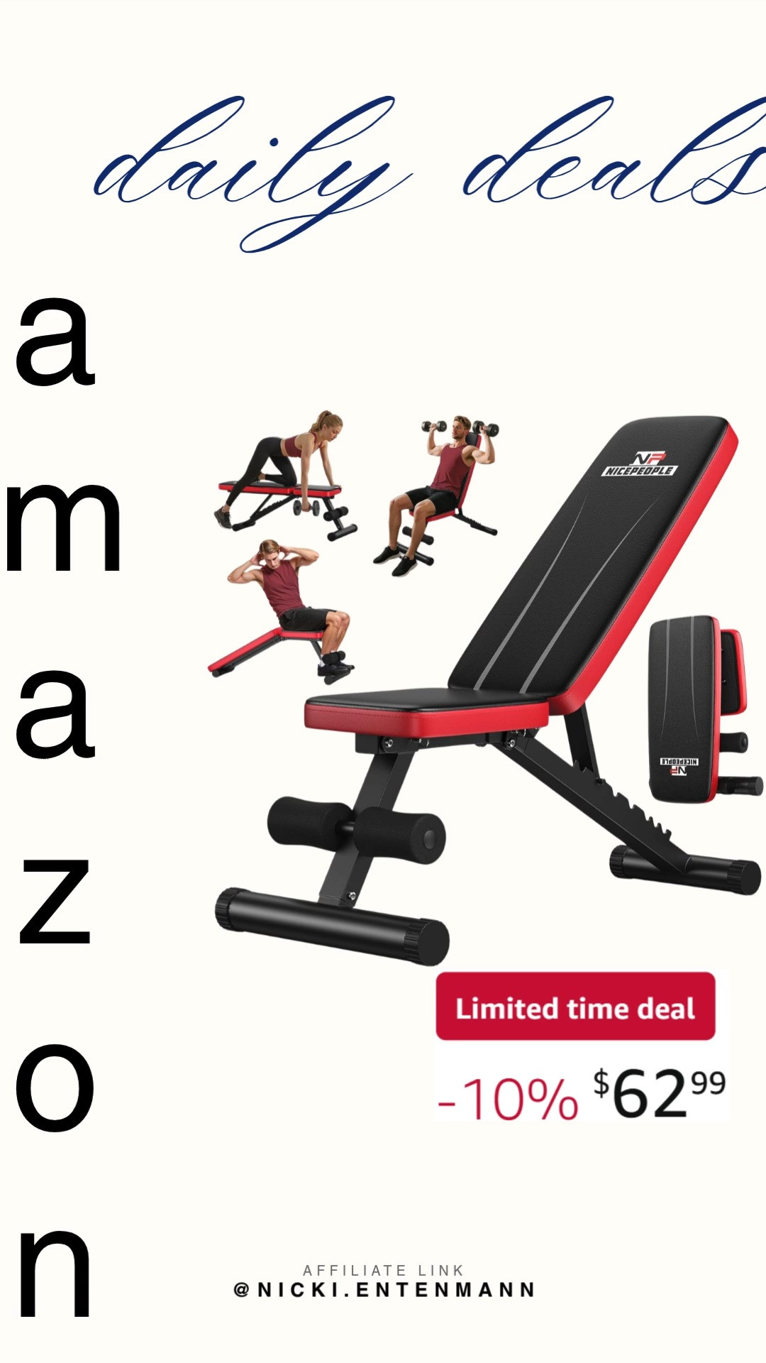 Adjustable Weight Bench for Home Gym makes every workout more effective while keeping comfort and stability in check. Strength training feels smoother and progress comes faster with this versatile setup. 💪🏋️‍♂️🔥  

#AdjustableWeightBench #HomeGym #FitnessEquipment #StrengthTraining #WorkoutGear #ExerciseBench #GymEssentials #HealthyLifestyle #TrainingTools #FitnessGoals 

 #LTKActive #LTKHome #LTKSaleAlert