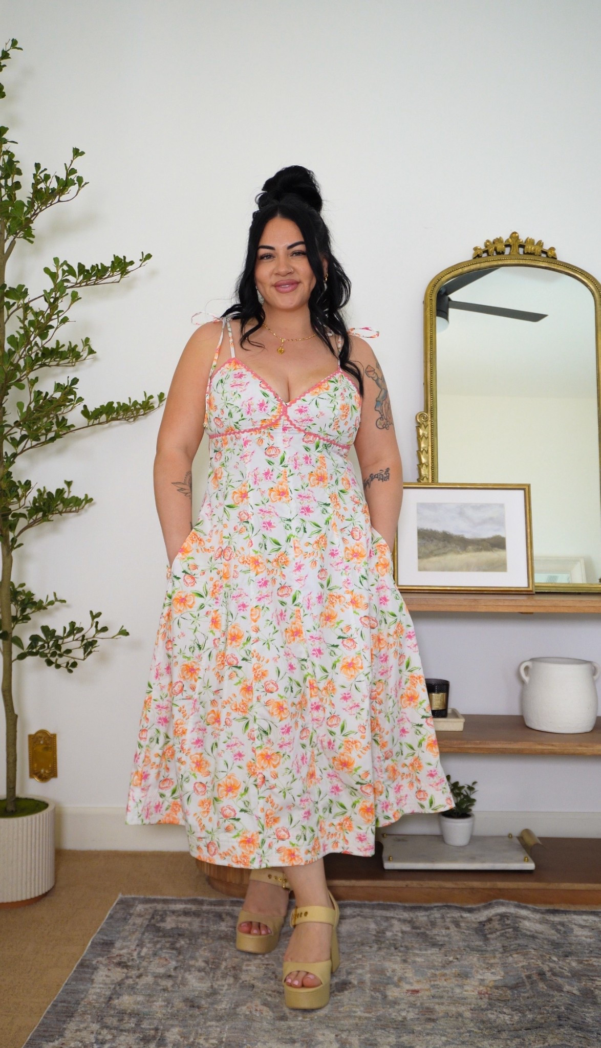 wearing a size large in this dress from walmart but i’m typically a size xl so size down! 

#LTKootd #LTKgrwm #LTKPlusSize