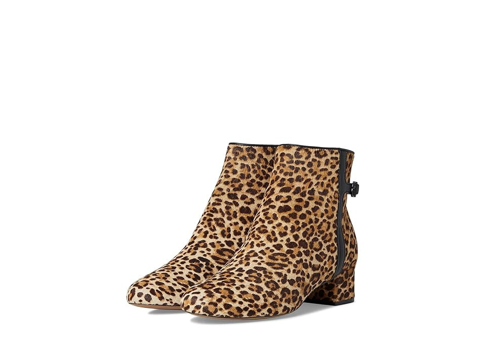 Johnston & Murphy Sienna Belted Bootie Women's Boots Leopard : 9.5 M, Leather | Zappos