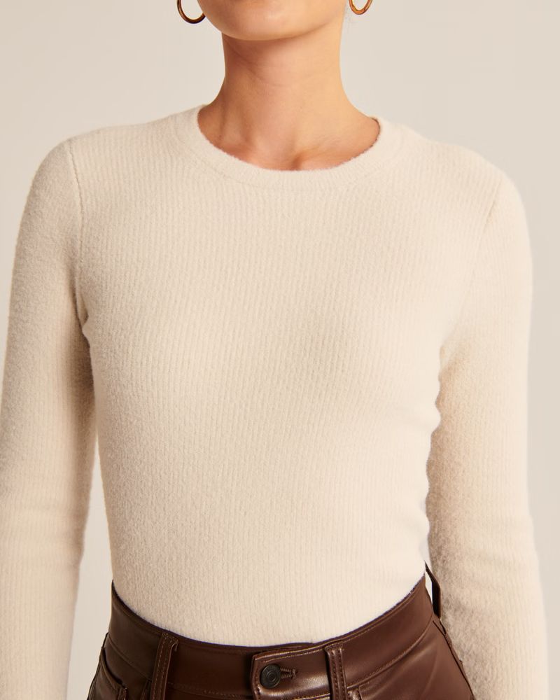 DreamLush Slim Crew Sweater | Abercrombie & Fitch (US)