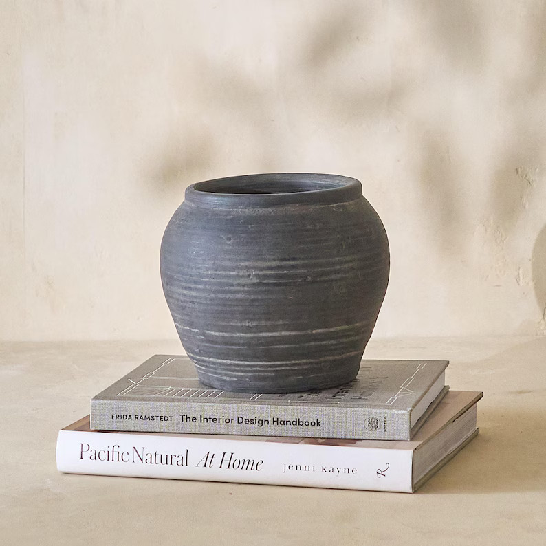 Vintage Earthenware Pot - Textured Clay Vase - Wabi-sabi Vessel From China - Etsy | Etsy (US)