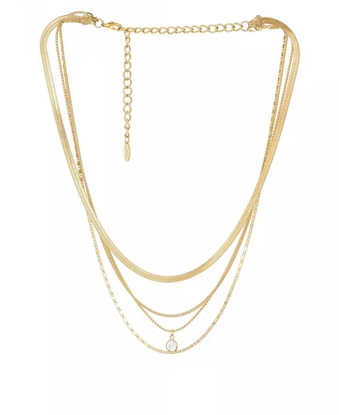 ETTIKA Multi-Chain Layered Gold Plated Necklace & Reviews - Necklaces - Jewelry & Watches - Macy'... | Macys (US)