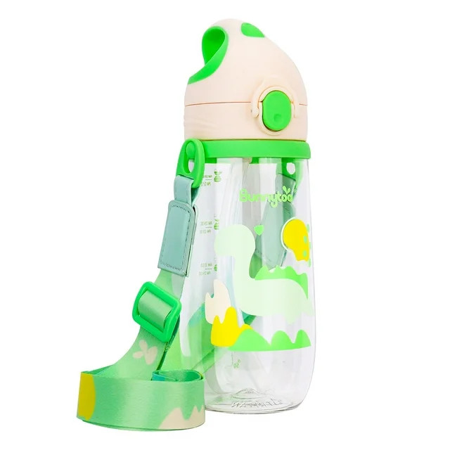 Bunnytoo Kids Motivational Sport Water Bottle with Straw & Time Marker for Boys,Reusable Travel B... | Walmart (US)