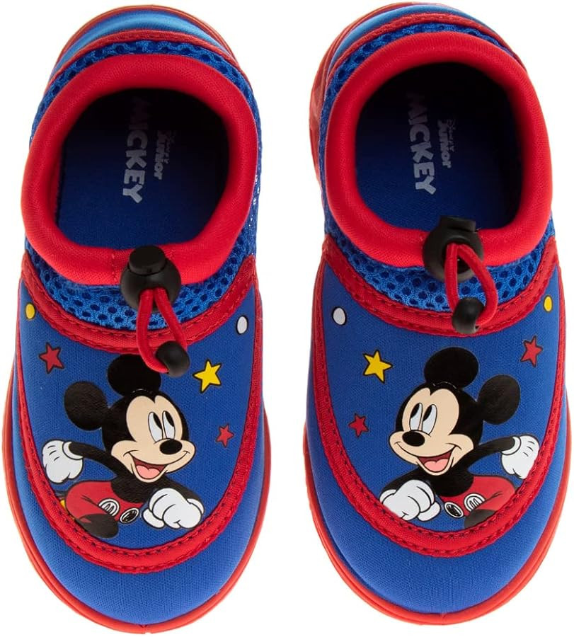 Mickey Mouse Water Shoes for Boys - Aqua Socks with Bungee Closure - Waterproof Quick Dry Slipon ... | Amazon (US)