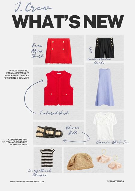 What I’m loving from J. Crew right now for Spring! Such good classic pieces including linen mini dresses, pleated shorts, and textured vests and skirts! 

#LTKItBag #LTKMidsize #LTKStyleTip