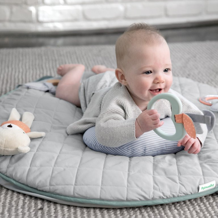 Ingenuity Cozy Spot Reversible Baby Activity Gym & Tummy Time Play Time with Self Storage | Walmart (US)