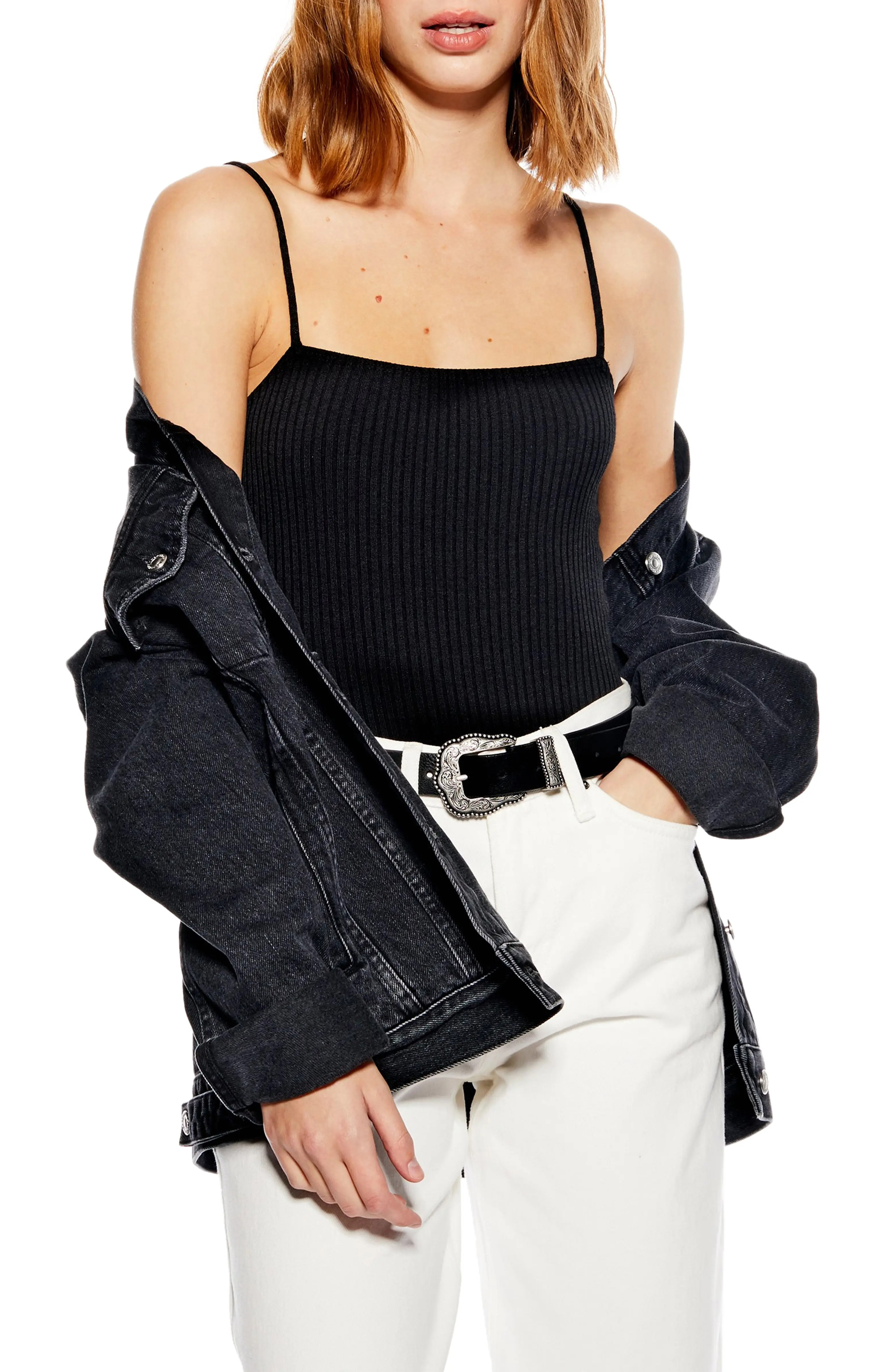 Ribbed Square Neck Bodysuit | Nordstrom