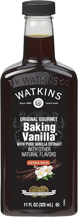 Watkins All Natural Original Gourmet Baking Vanilla, with Pure Vanilla Extract, 11 Fl Oz (Pack of... | Amazon (US)