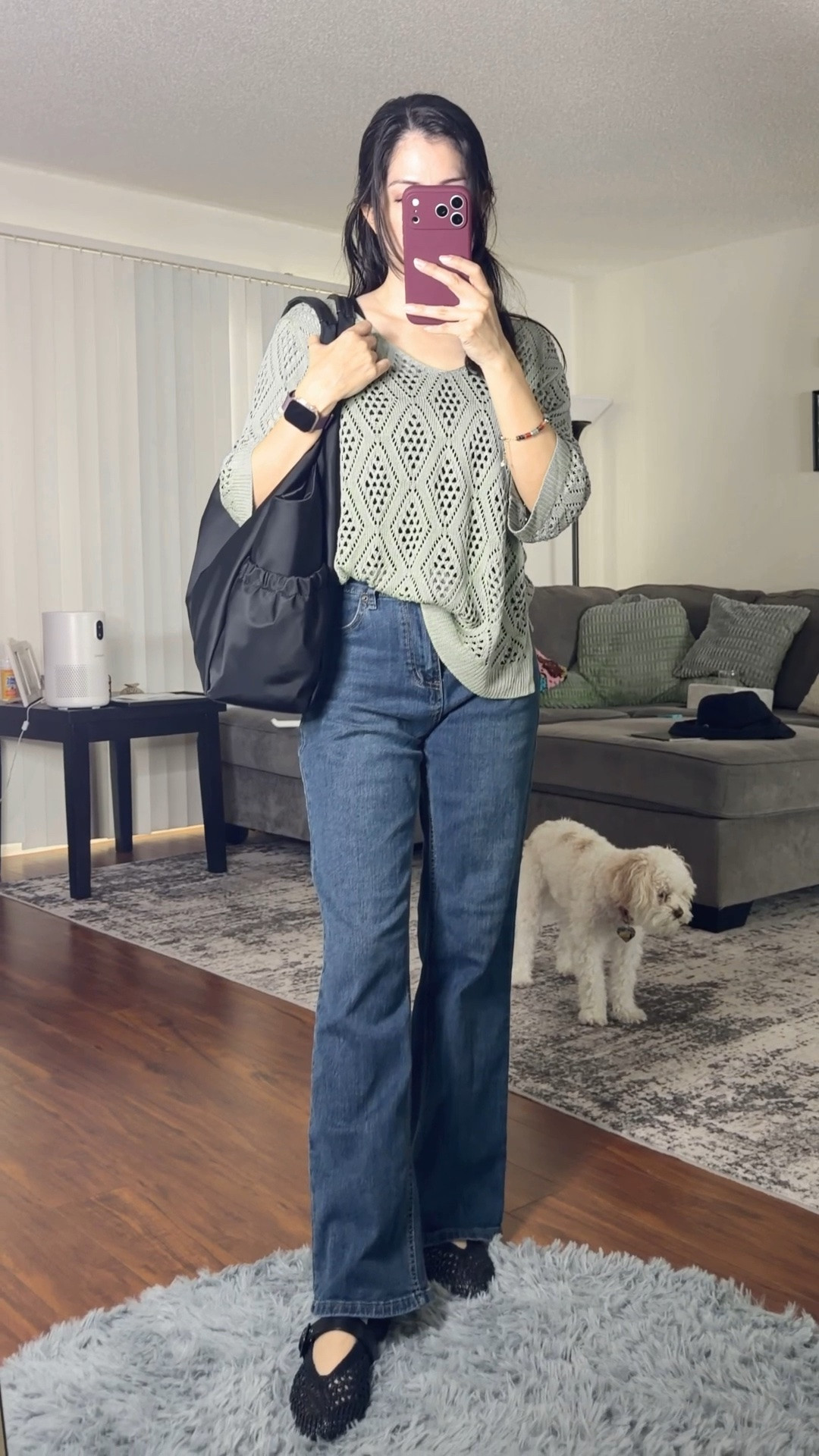 Obsessed with this crochet top. Perfect for spring and summer.
I’m wearing a small on top. 
Size 4 jeans

#LTKMothersDay #LTKdayinmylife #LTKmomlife
