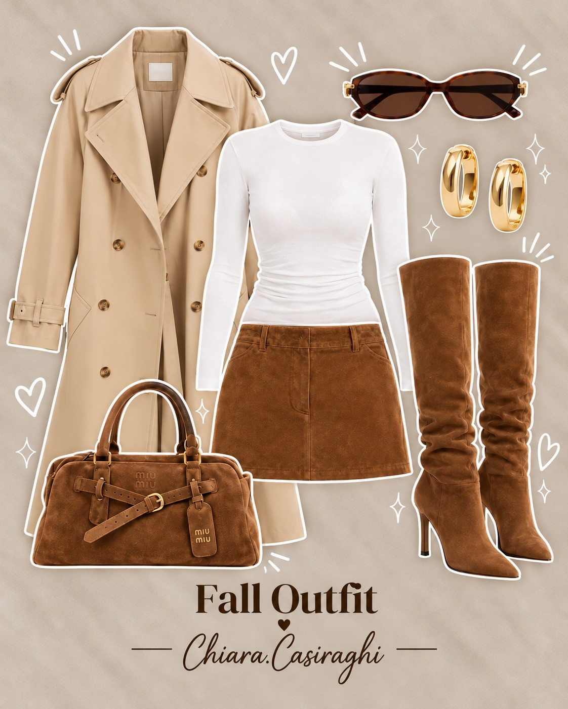 Classic trench, suede mini & slouchy knee-highs — the caramel latte fall outfit of dreams. 

 #LTKootd #LTKvlog #LTKU
