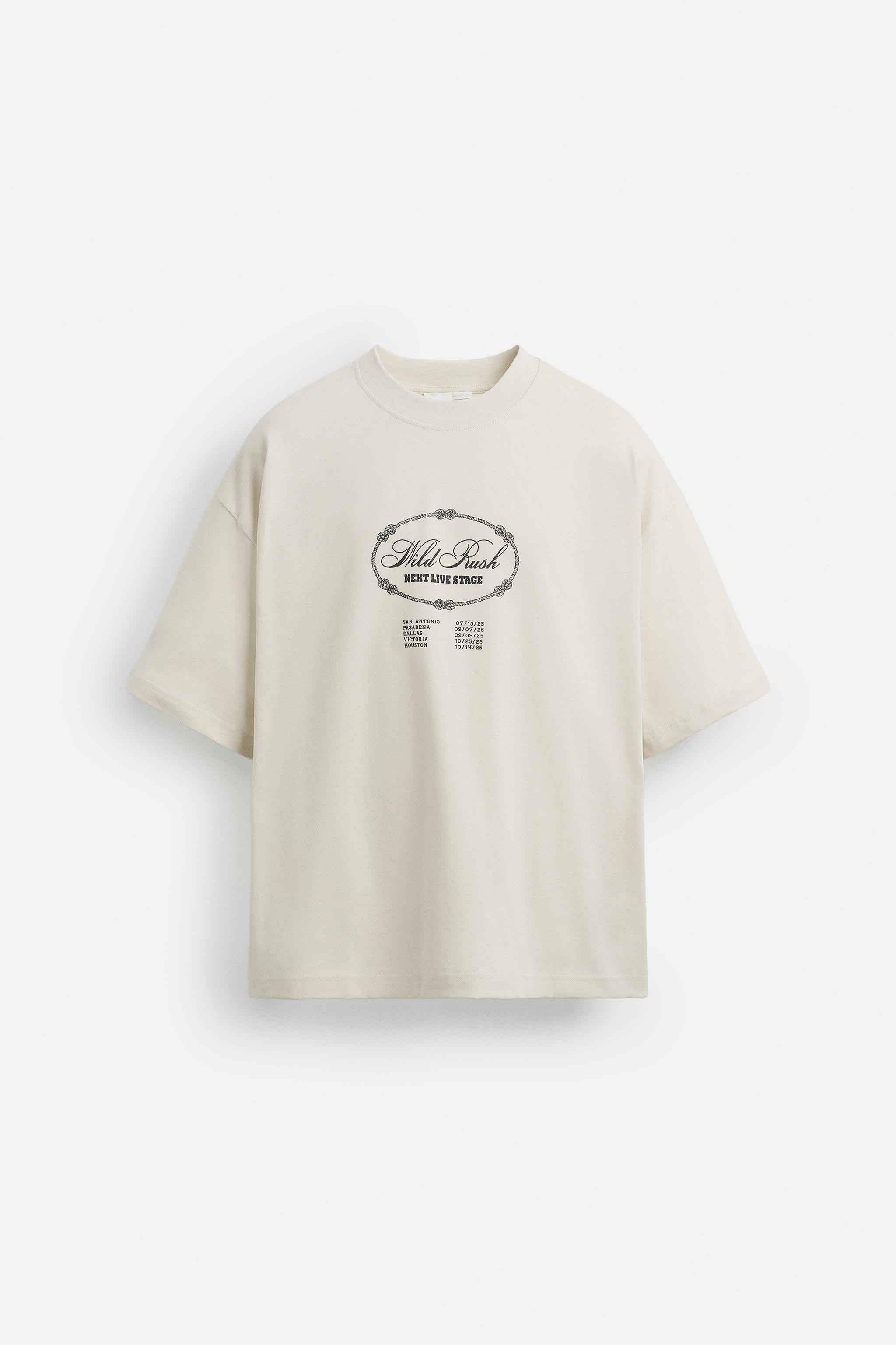 WASHED PRINT T-SHIRT | Zara UK