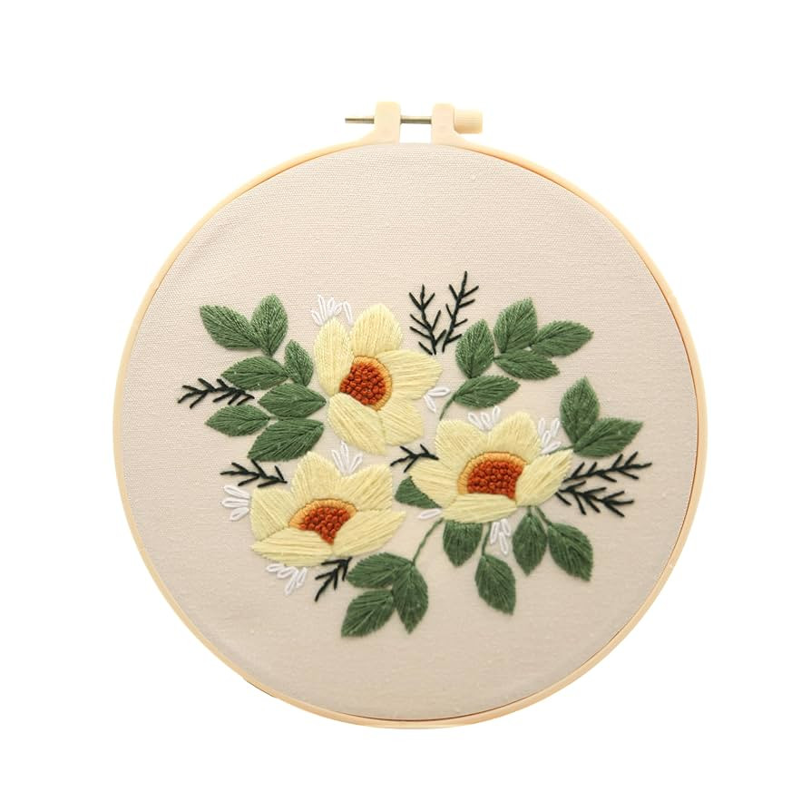 TINLOK Embroidery Kit for Beginner's,Cross Stitch Kits Christmas,Easy Embroidery - Adults DIY Han... | Amazon (US)