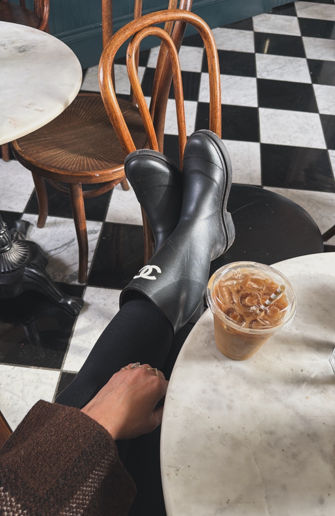 rain boots season 💧

Chanel
Sweater 
Fall Outfit 

#LTKSeasonal