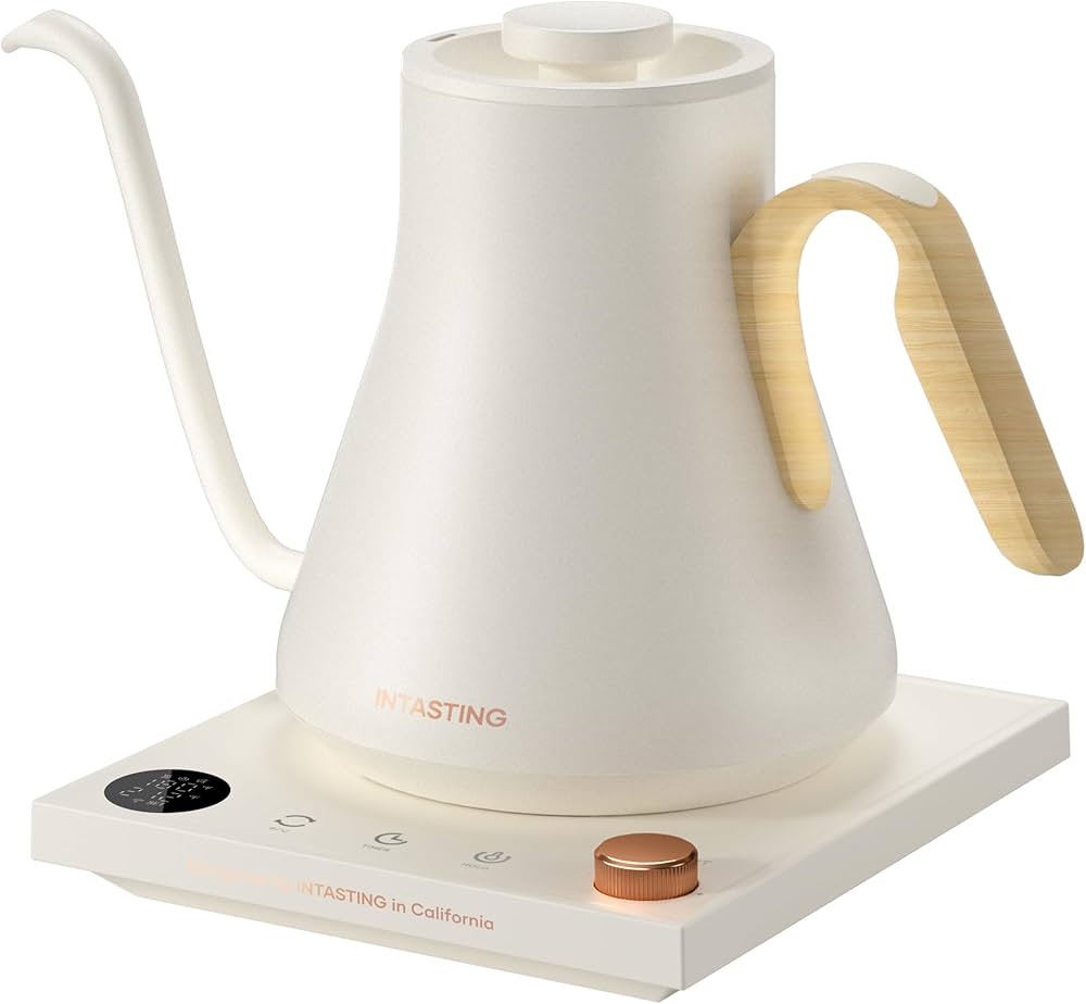Electric Kettles, INTASTING Gooseneck Electric Kettle, ±1℉ Temperature Control, Stainless Stee... | Amazon (US)