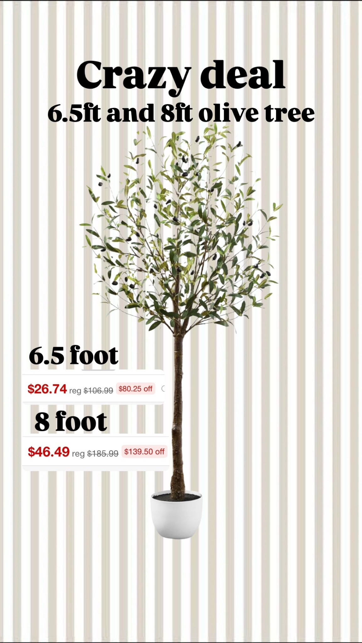 Crazy good deal/sale on target olive tree 

#LTKdayinmylife #LTKSaleAlert #LTKHome