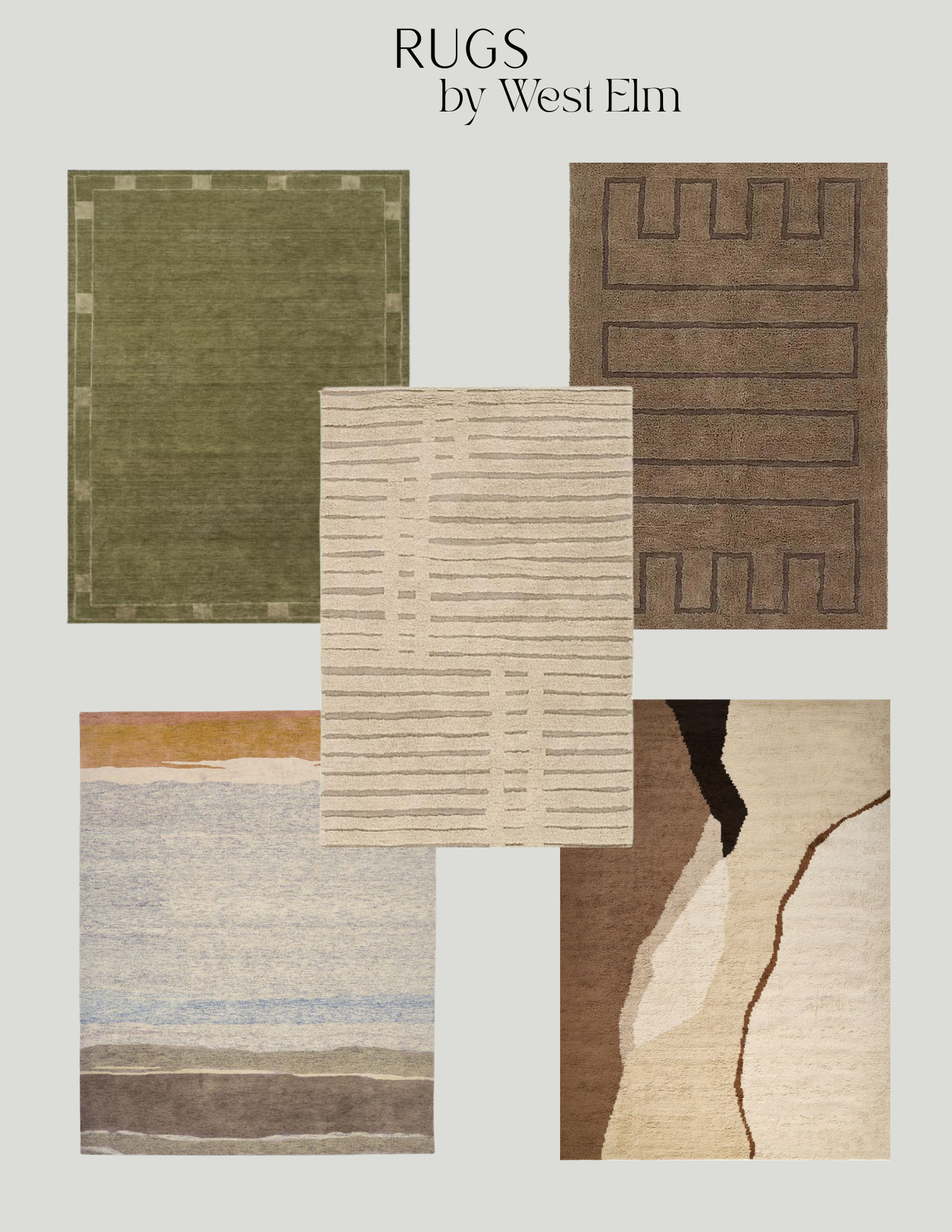 Rugs are our favorite way to create a more intentional space in a home. Choosing the right rug can help enhance comfort and design. We always want to stay true to the space and pick a rug that helps create a balanced feel. These five picks from West Elm could be a great way to incorporate a new fresh feel to your home!  

 #LTKU #LTKHome