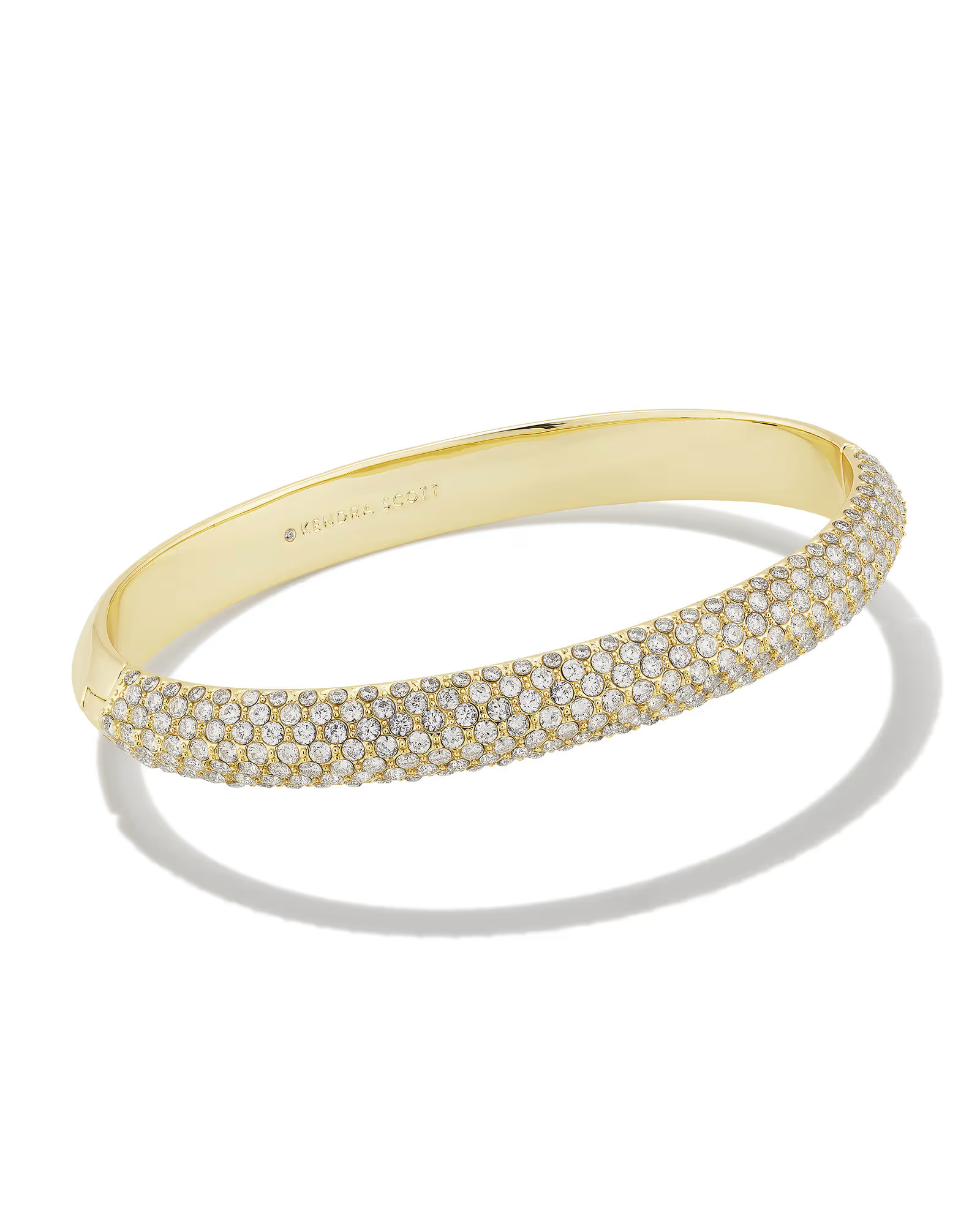 Mikki Gold Pave Bangle Bracelet in Green Blue Ombre Mix | Kendra Scott | Kendra Scott