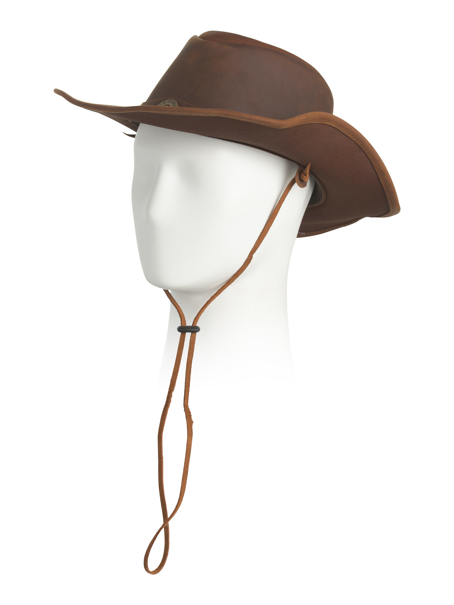 Cow Leather Split Shotgun Western Hat | TJ Maxx