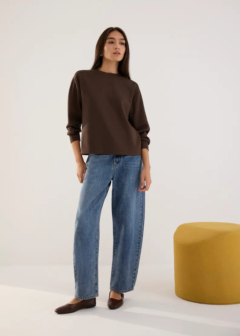 Relaxed Jersey Long Sleeve Top | Love, Bonito USA