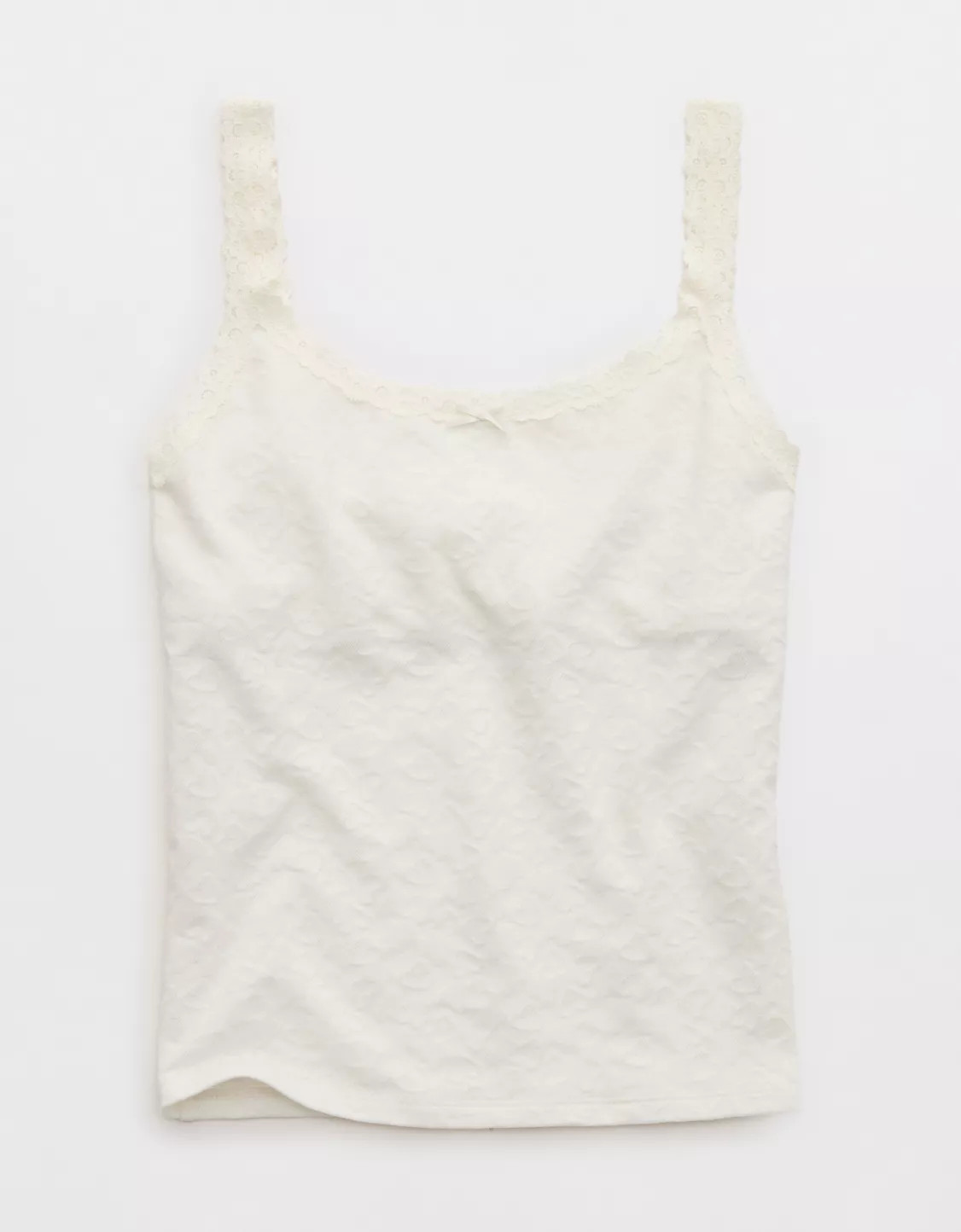 Superchill Cotton Heart Jacquard Tank Top | American Eagle Outfitters (US & CA)