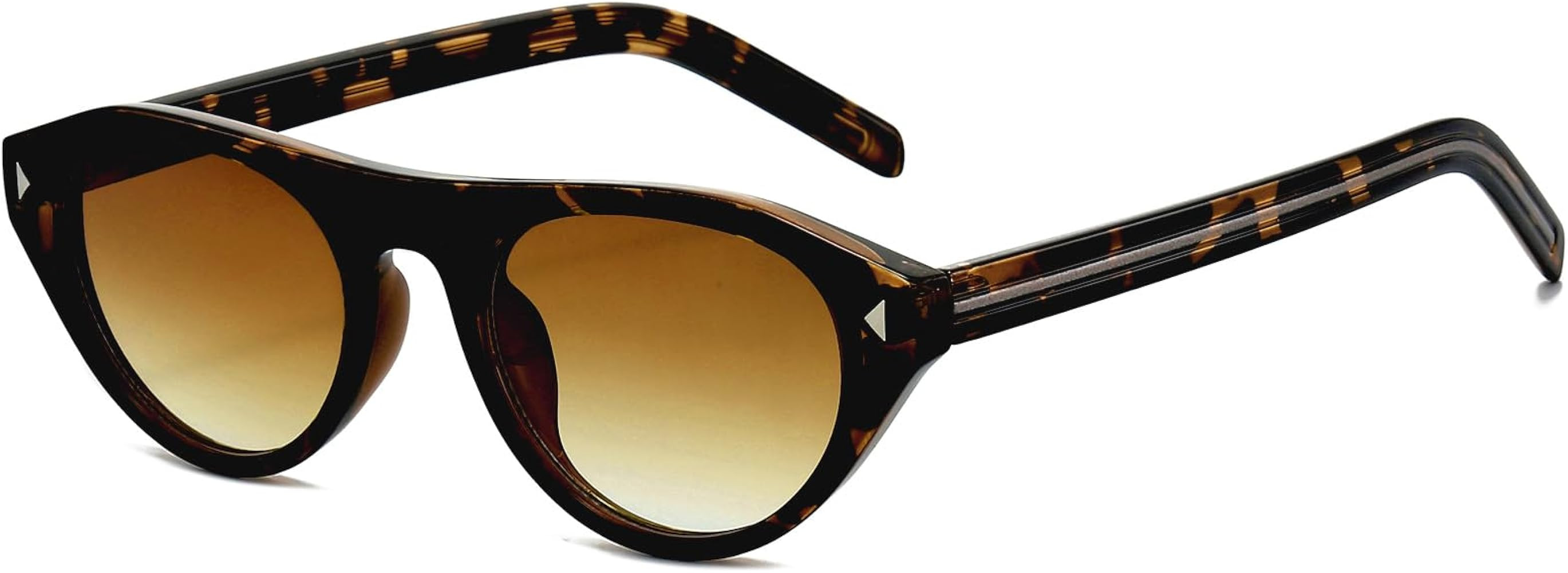 EYLRIM Retro Oval Cat Eye Sunglasses for Women Men Trendy Flat Top Narrow Cateye Shades UV400 Pro... | Amazon (US)