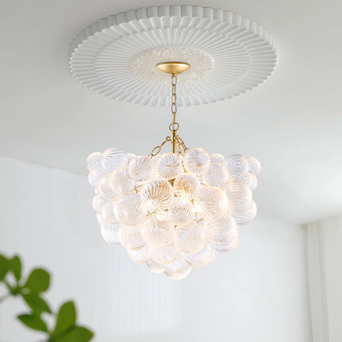 Rosdorf Park Aragons Modern Glass Bubble Ball Chandelier, Dia 24" & Reviews | Wayfair | Wayfair North America