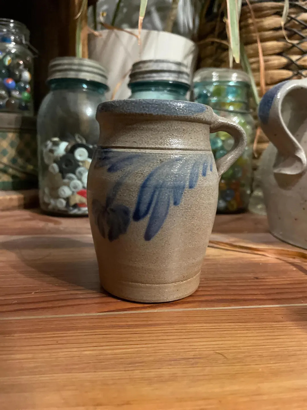 Vintage 2005 Rowe Pottery SIGNED 30th Anniversary Tall Handled Utensil Jar-salt Glaze - Etsy | Etsy (US)