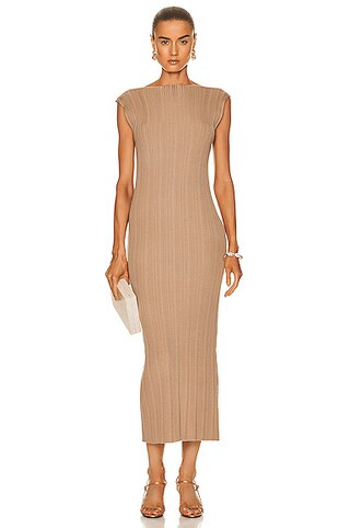 Vas Pleat Knit Dress | FWRD 