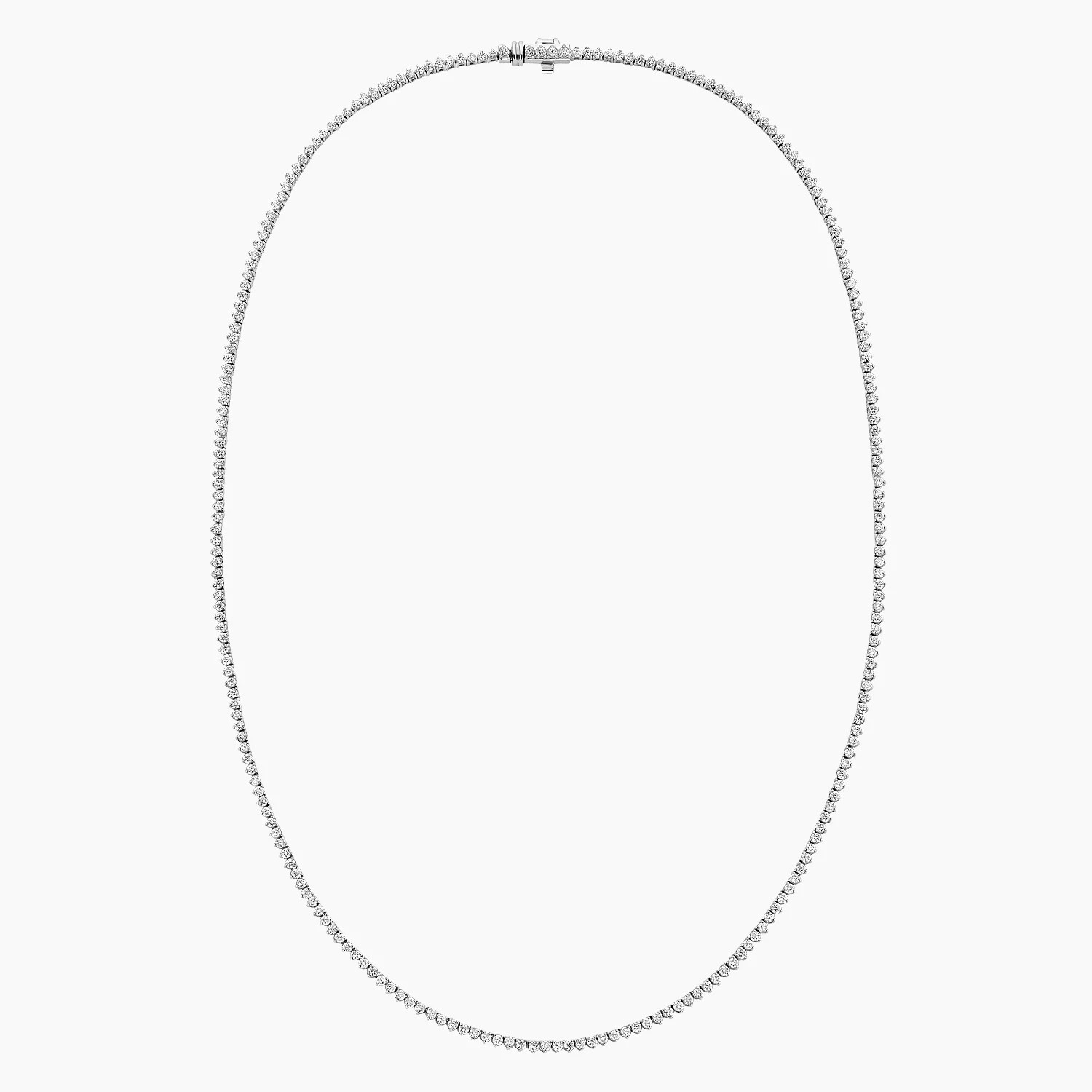 14K White Gold Lab Diamond Tennis Necklace (3 ct. tw.) | Brilliant Earth
