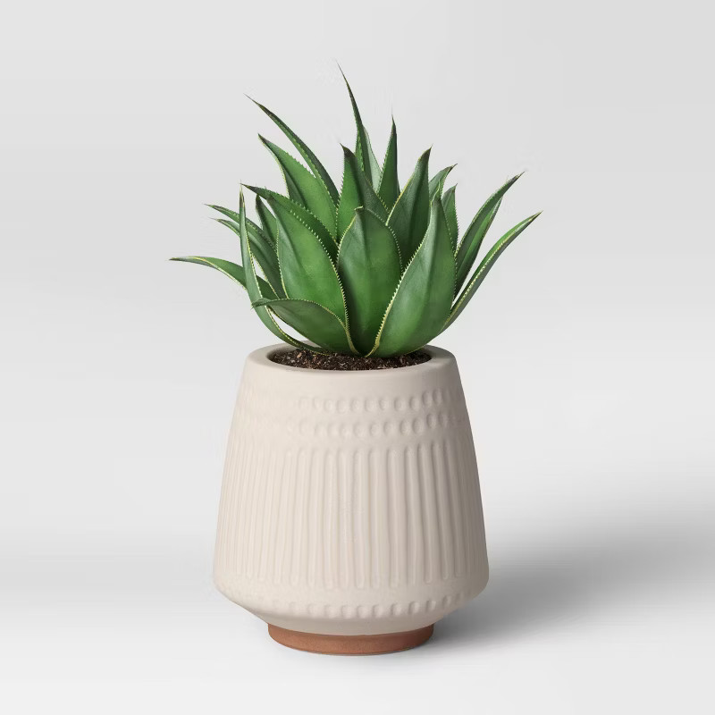Textured Ceramic Planter White - Opalhouse™ | Target