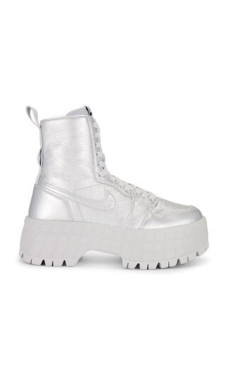 Jordan Air Jordan 1 Brooklyn Boot in Metallic Silver. - size 7.5 | Revolve Clothing (Global)