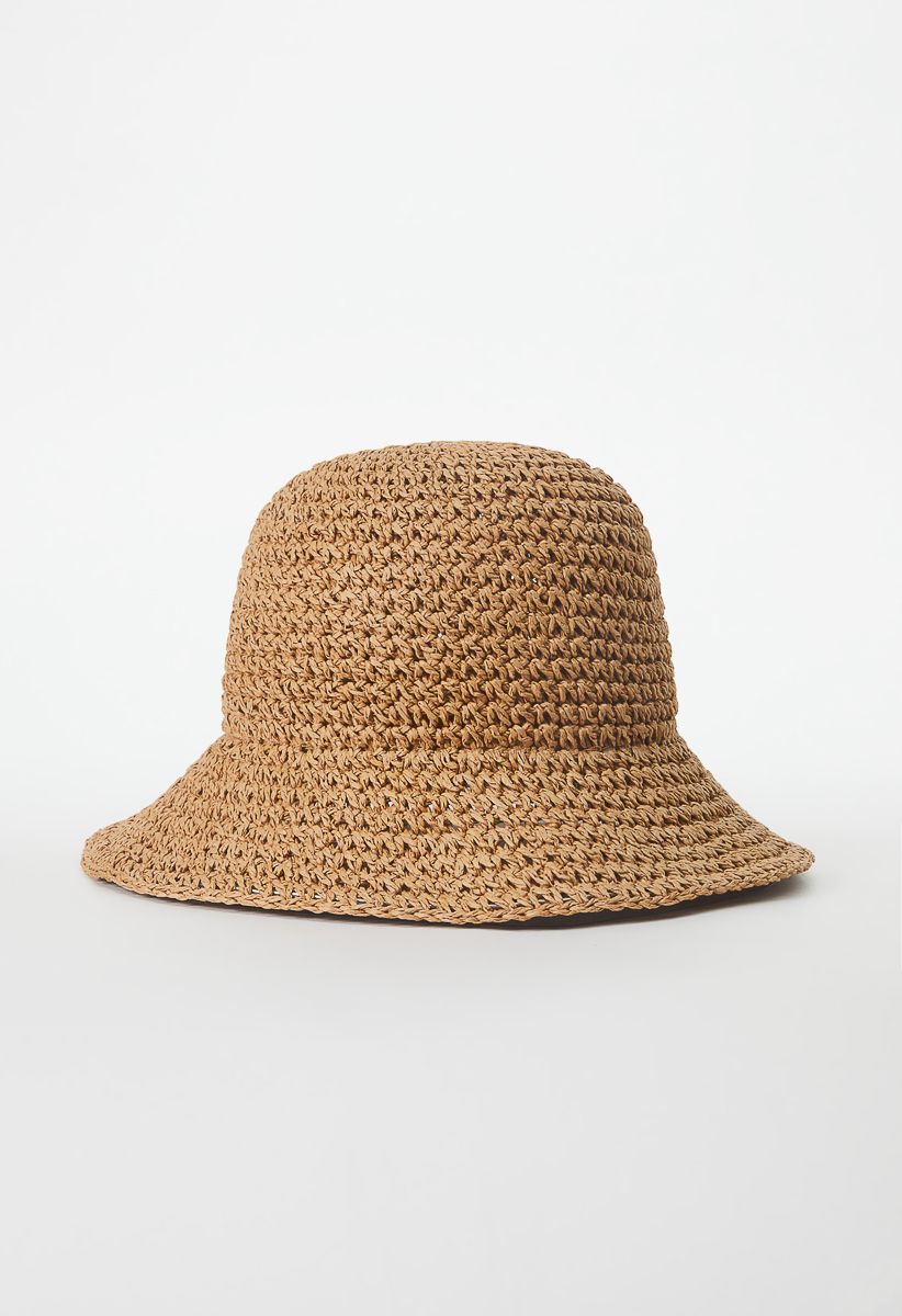 Crochet Raffia Bucket Hat | ShoeDazzle
